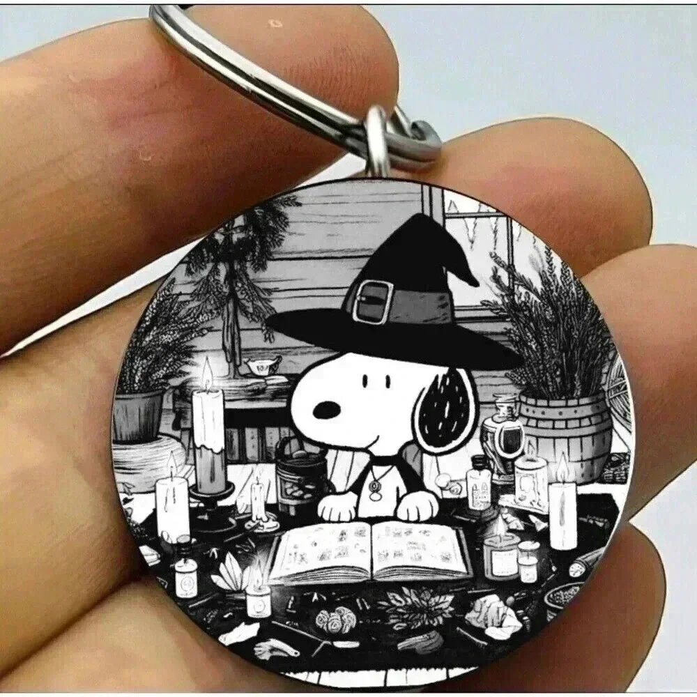 Snoopy Study Reading Book Hot Cute Keychain